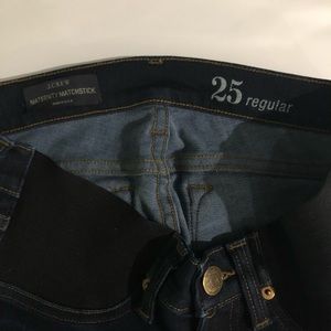 J crew maternity matchstick jeans.
